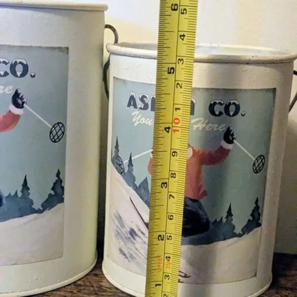 Nantucket Aspen Co. Metal Buckets - Set of 3